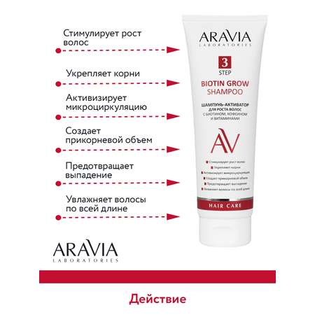 Шампунь ARAVIA Laboratories 250 мл
