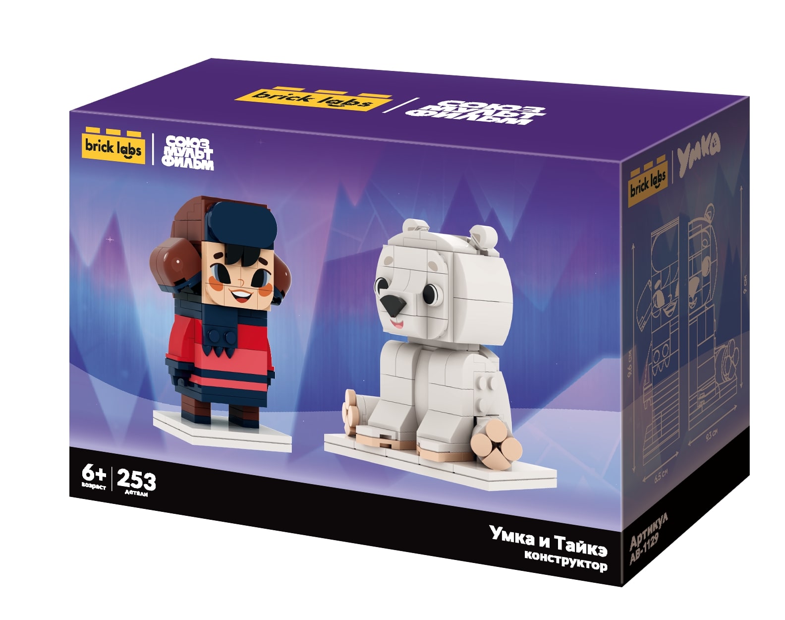 Конструктор brick labs Умка и Тайкэ 253 дет. - фото 1