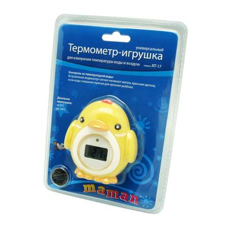 Термометр для воды Maman Цыпленок Желтый RT-17