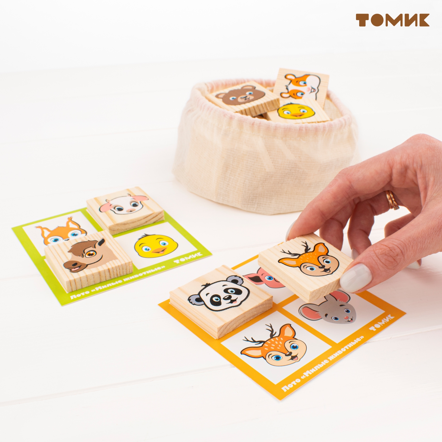 Настольная игра Томик Лото "Милые животные" 24 дет. - фото 9