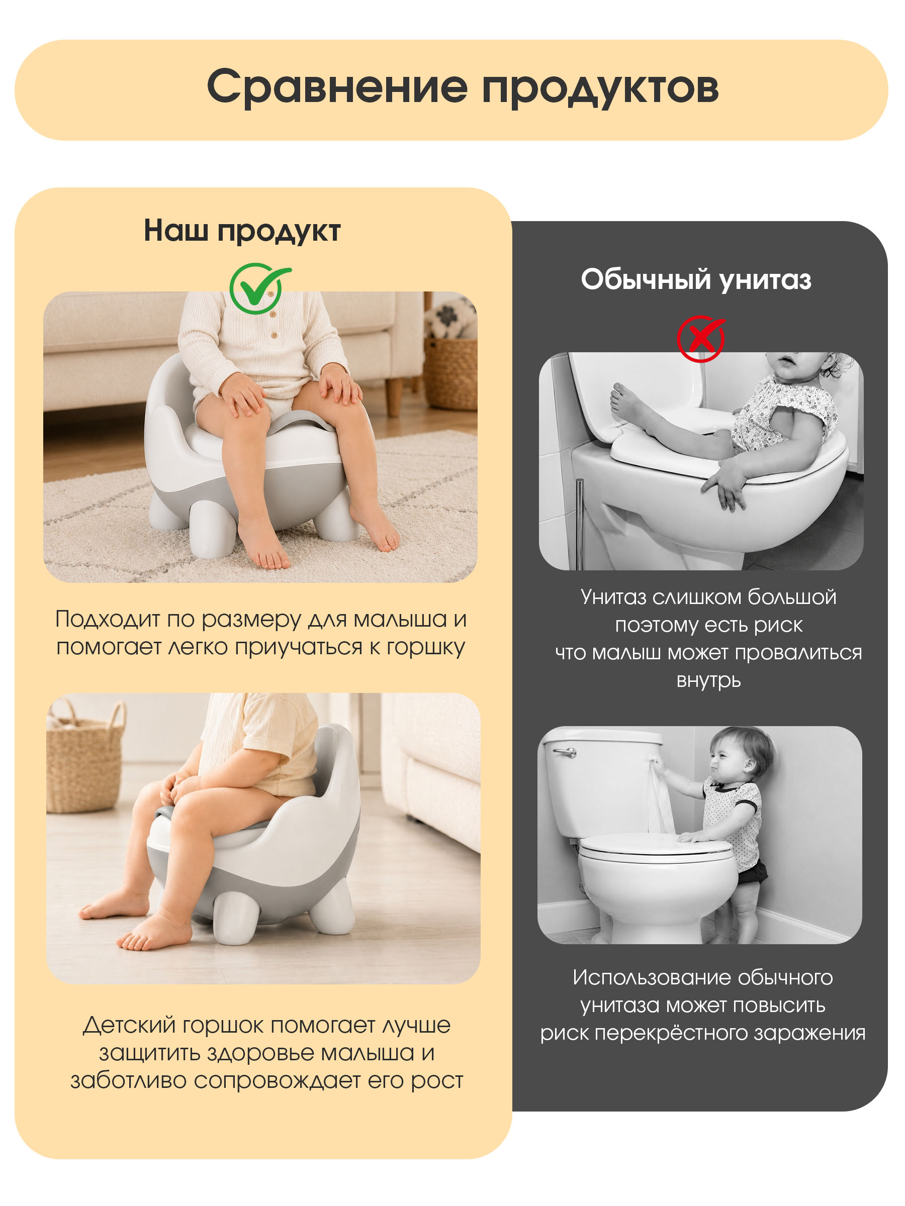 Горшок CINLANKIDS Дорожный серый - фото 5