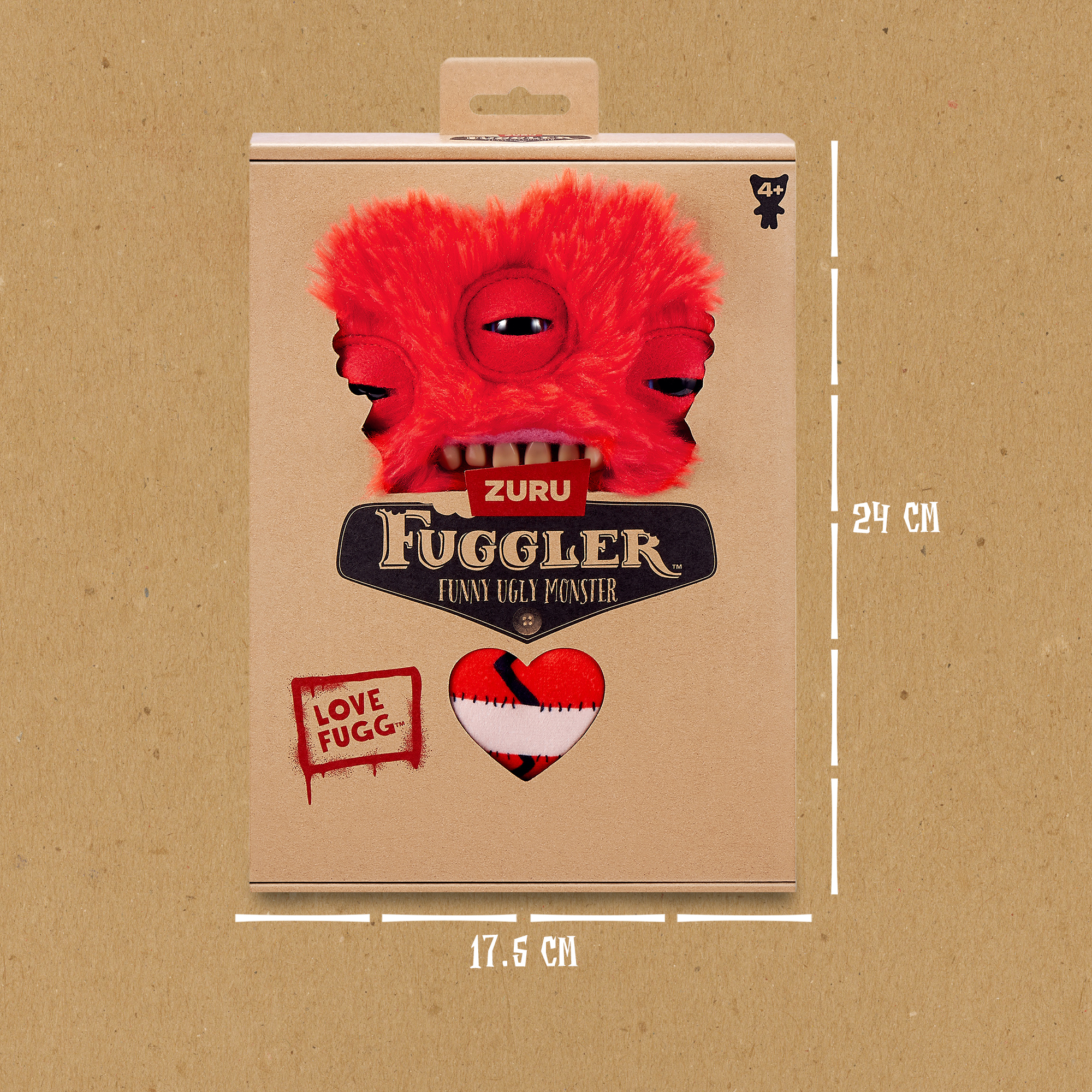 Игрушка мягкая FUGGLER Влюбленный инопланетянин Сердцееды 24см 15711B - фото 3