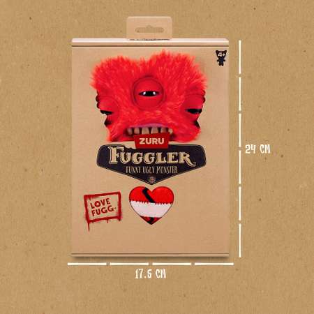 Игрушка мягкая FUGGLER Влюбленный инопланетянин Сердцееды 24см 15711B