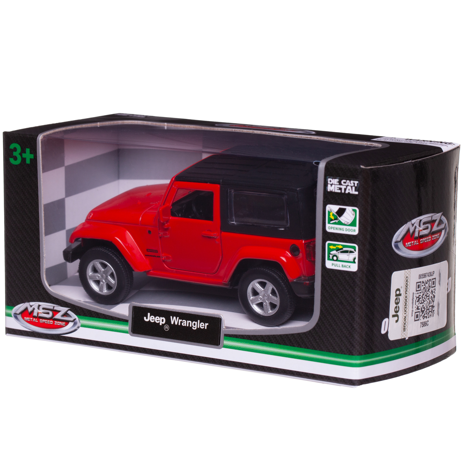 Автомобиль Abtoys Jeep MSZ 1:43 WE-16389R - фото 3