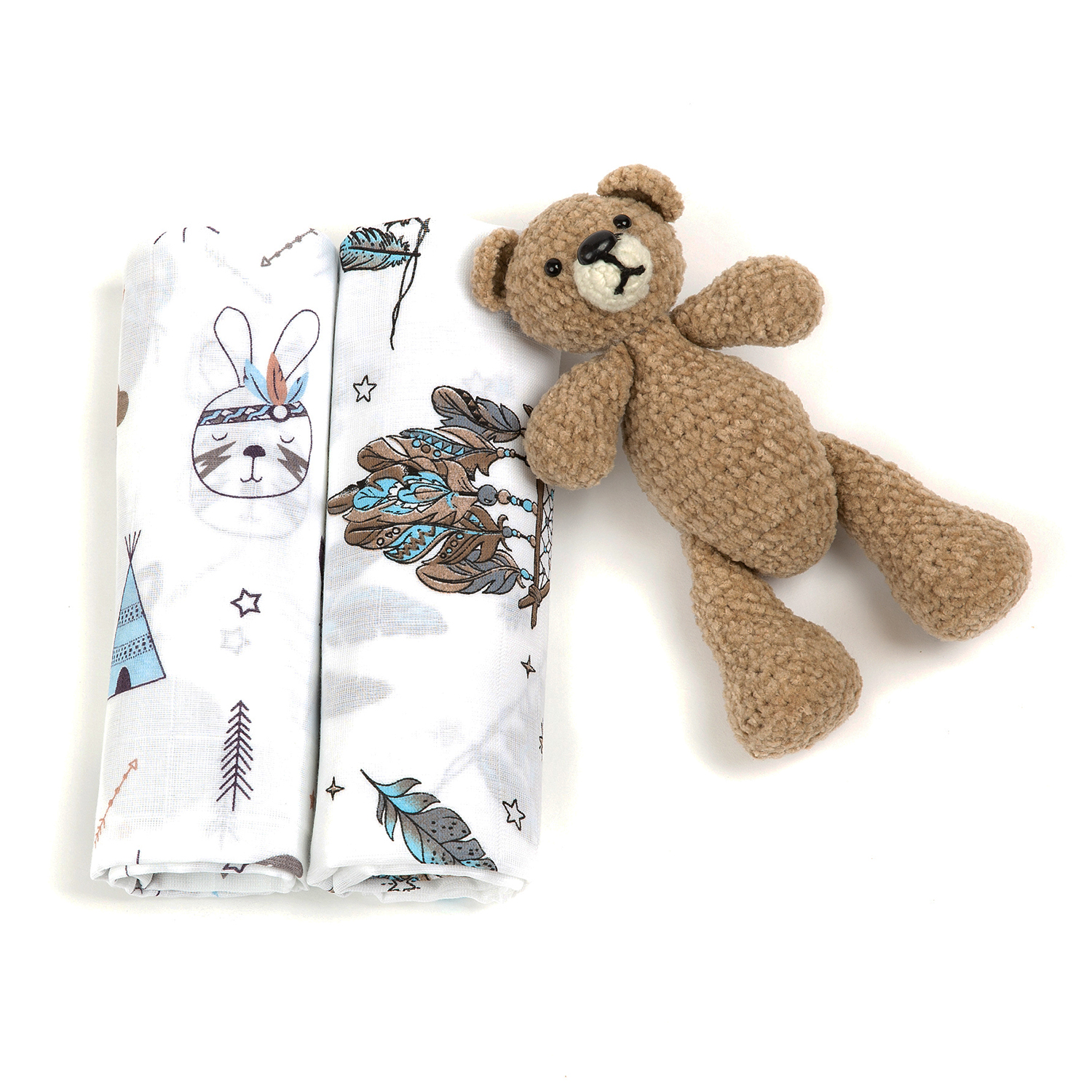 Пелёнка inlovery муслин 130x90 см 2 шт. - фото 12