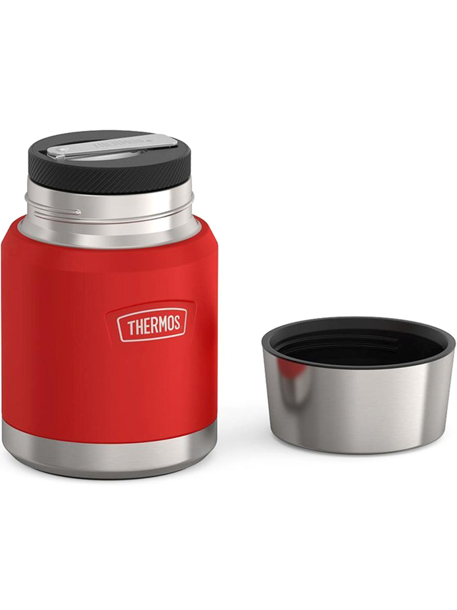 Термос для еды супа 470 мл с ложкой THERMOS ICON-3004 красный – нержавеющая сталь герметичный тепло/холод 10/24 часа - фото 8
