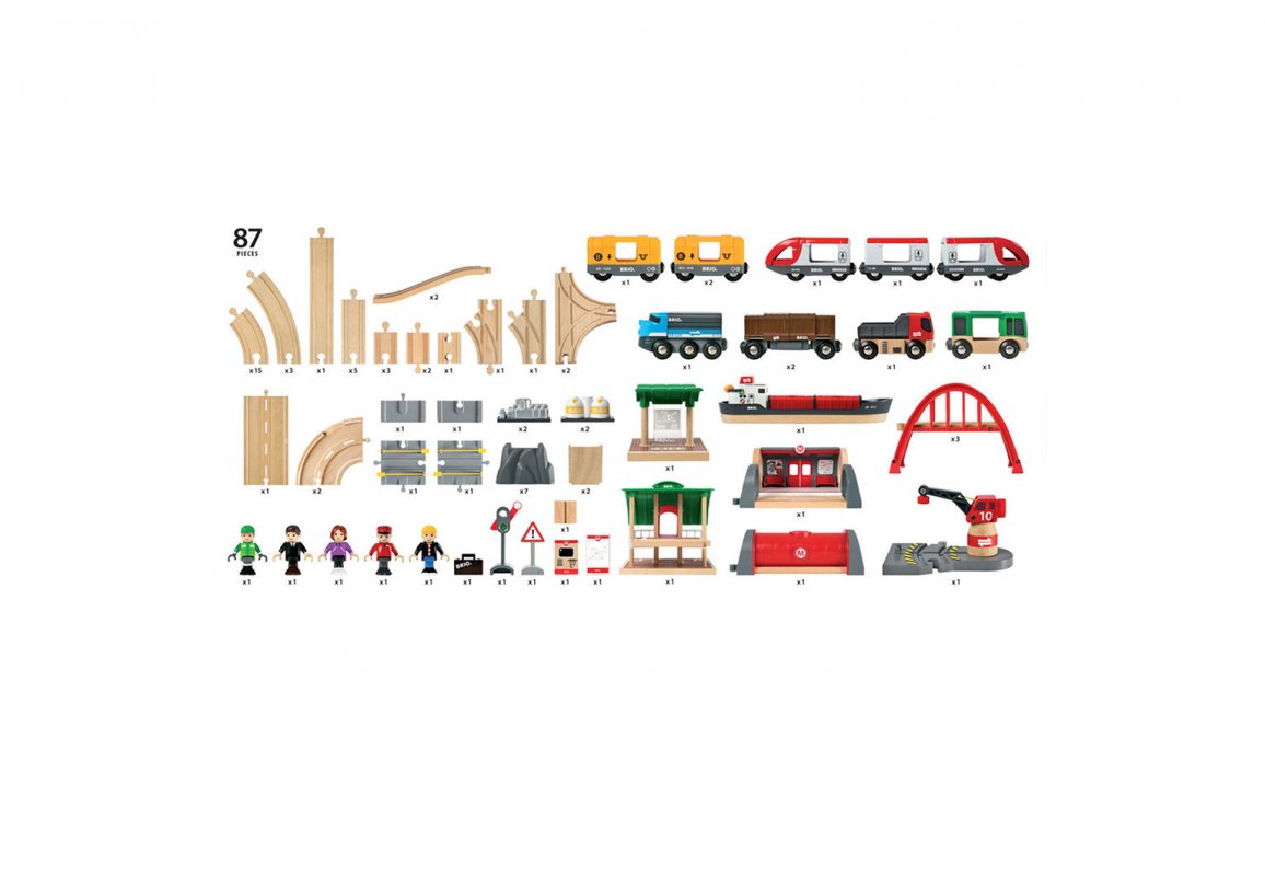 Набор железнодорожный Brio 113.5 см 33052 - фото 4