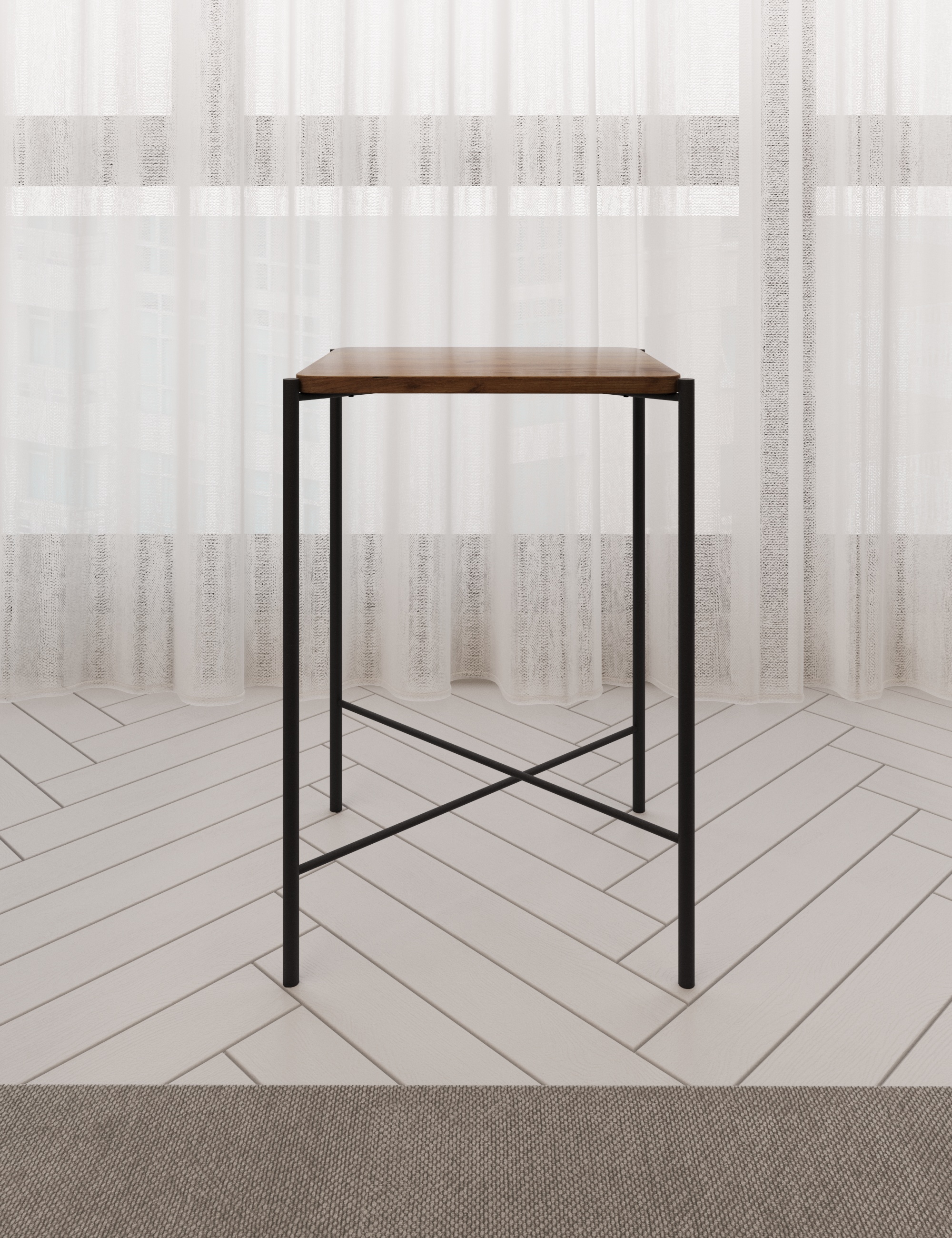 Стол журнальный SLINE Лори Вяз браун - фото 7