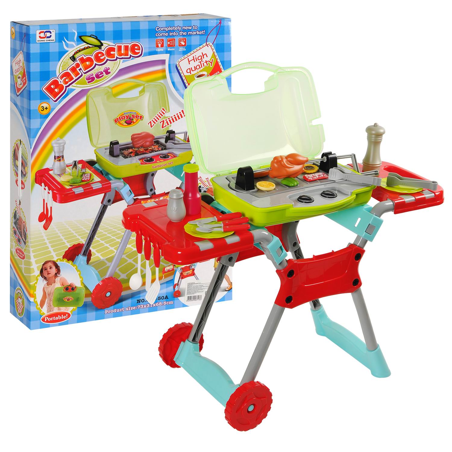 Игрушка Abtoys посуда, продукты, плита - фото 1