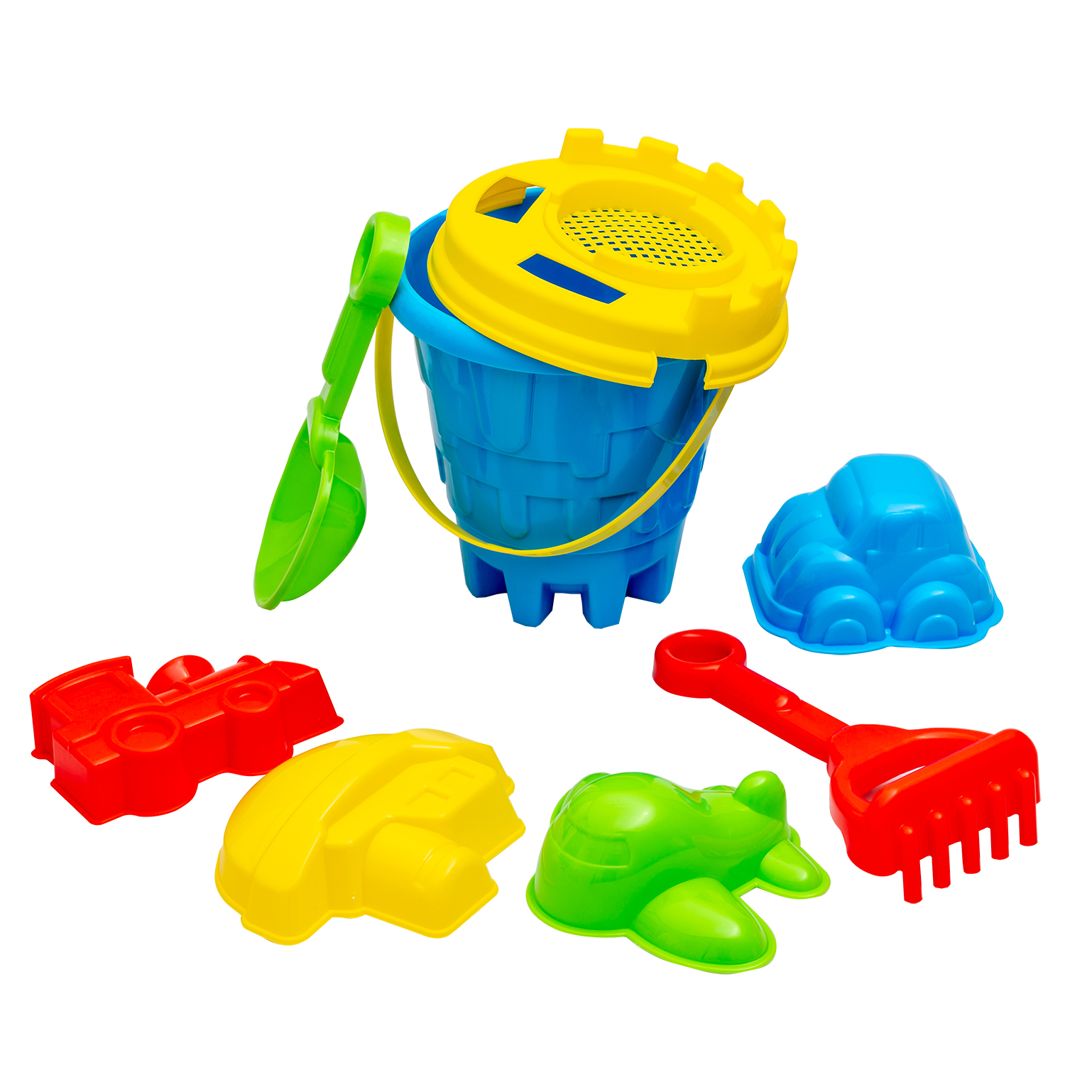 Песочный набор Тишин папа Ведёрко с аксессуарами - фото 1