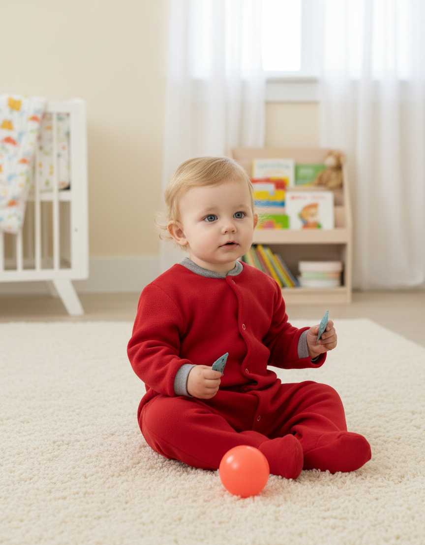 Изображение товара Детский комбинезон Утенок 68 теплый флис для новорождённых