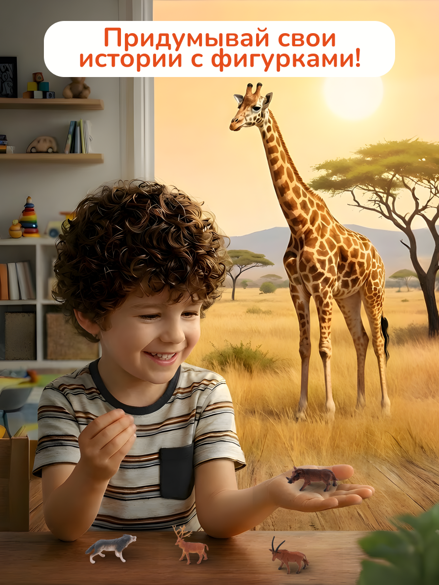 Игровой набор KONIK с проектором - дикий мир 2 - фото 11