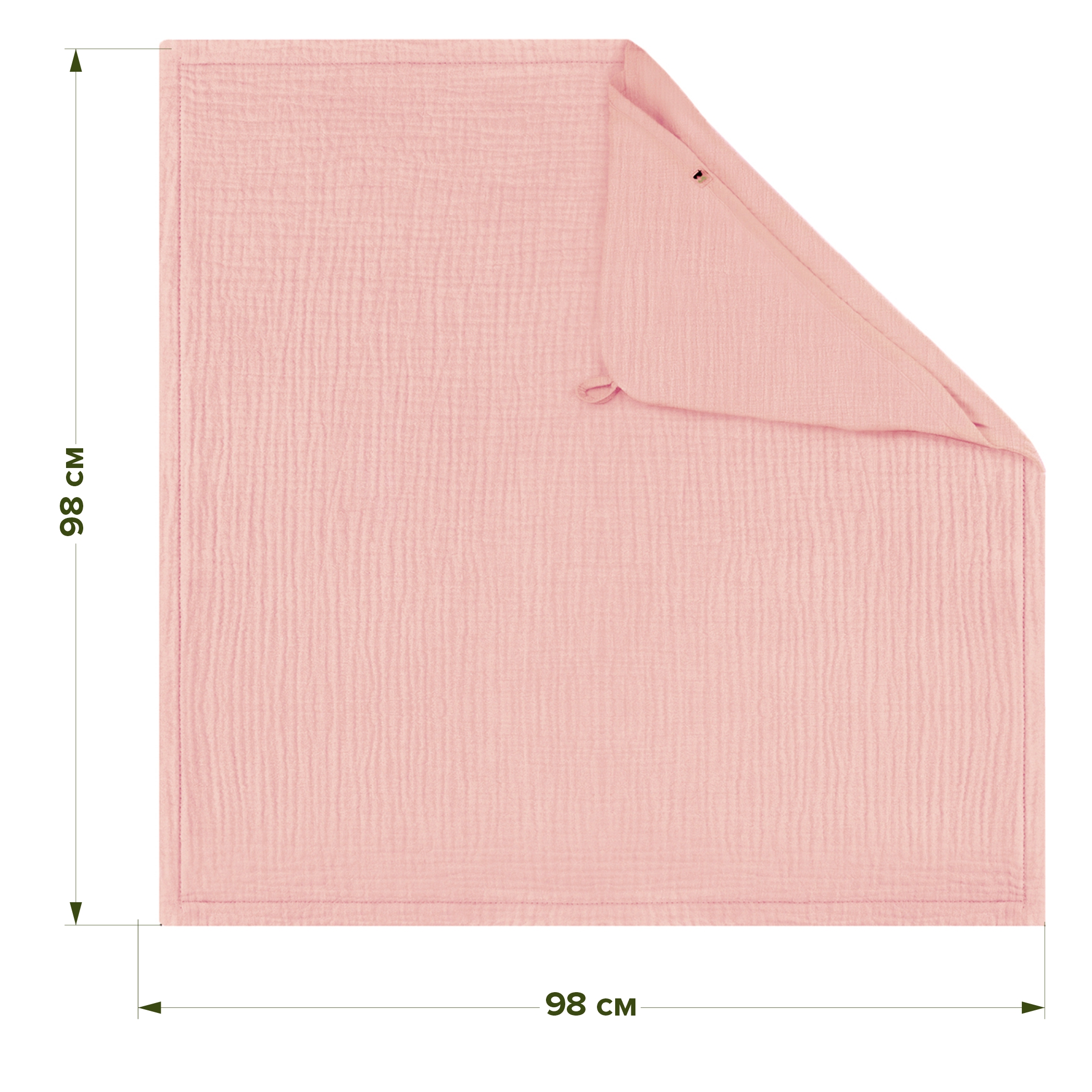 Полотенце уголок Фабрика Бамбук с капюшоном (уголком) 98 x 98 см - фото 3