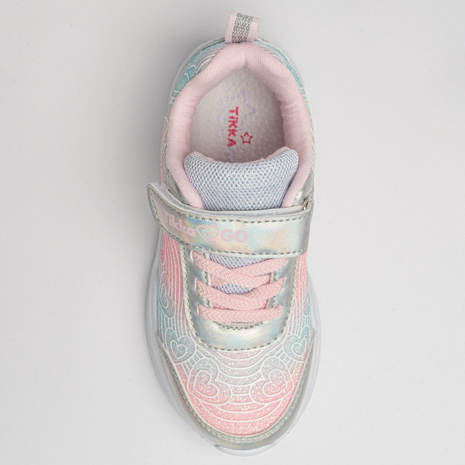 Кроссовки TikkaGo 3D16_10734_silver-pink - фото 8