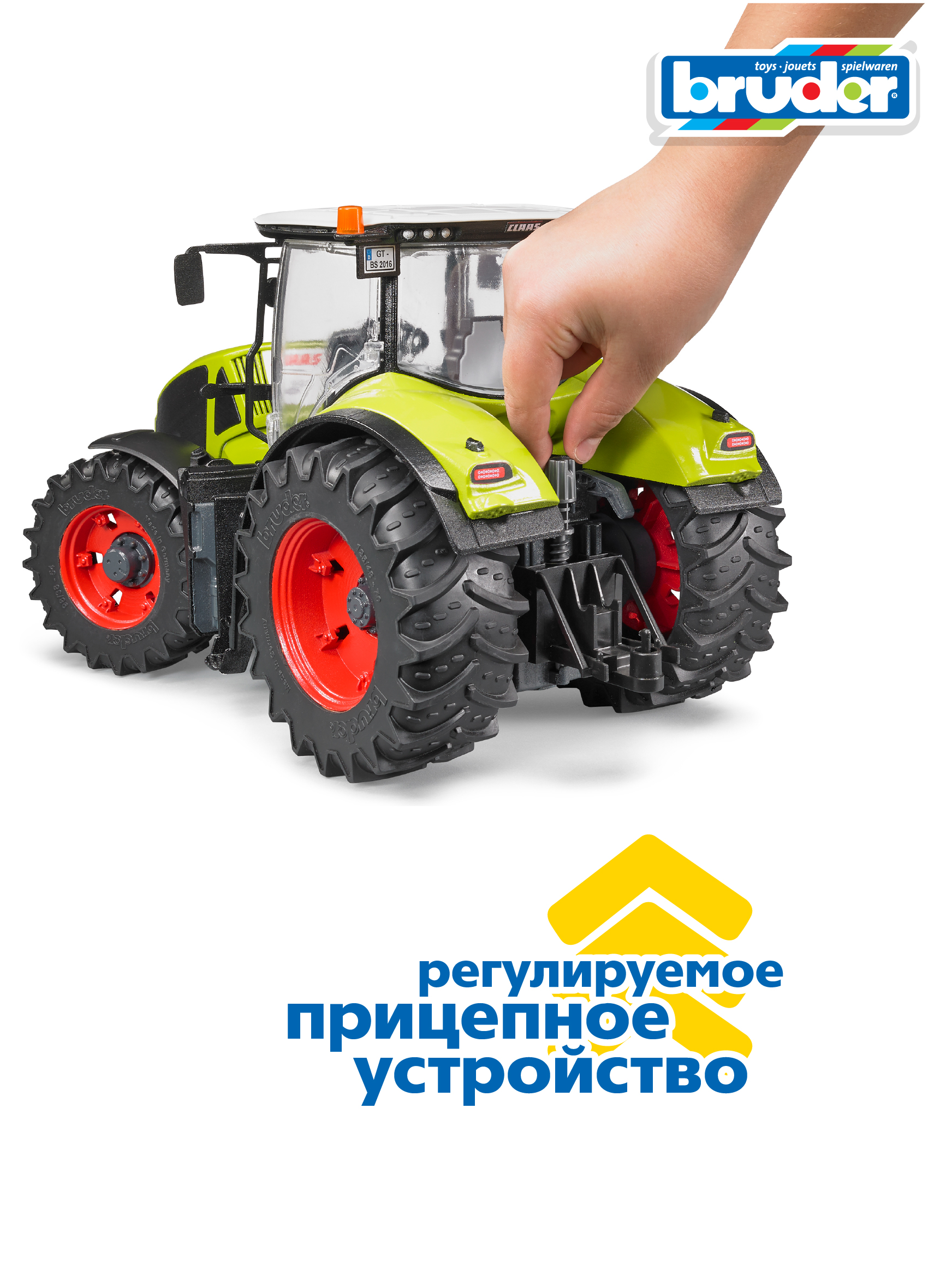 Трактор Bruder Claas Axion 950 1:16 03-012 - фото 7