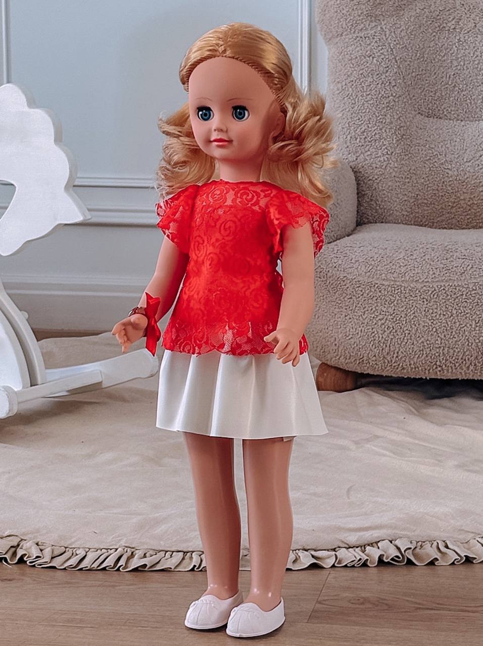 Кукла большая (ростовая) СТРАНА КУКОЛ говорящая Влада высота 60 см 17-C-7 - фото 21