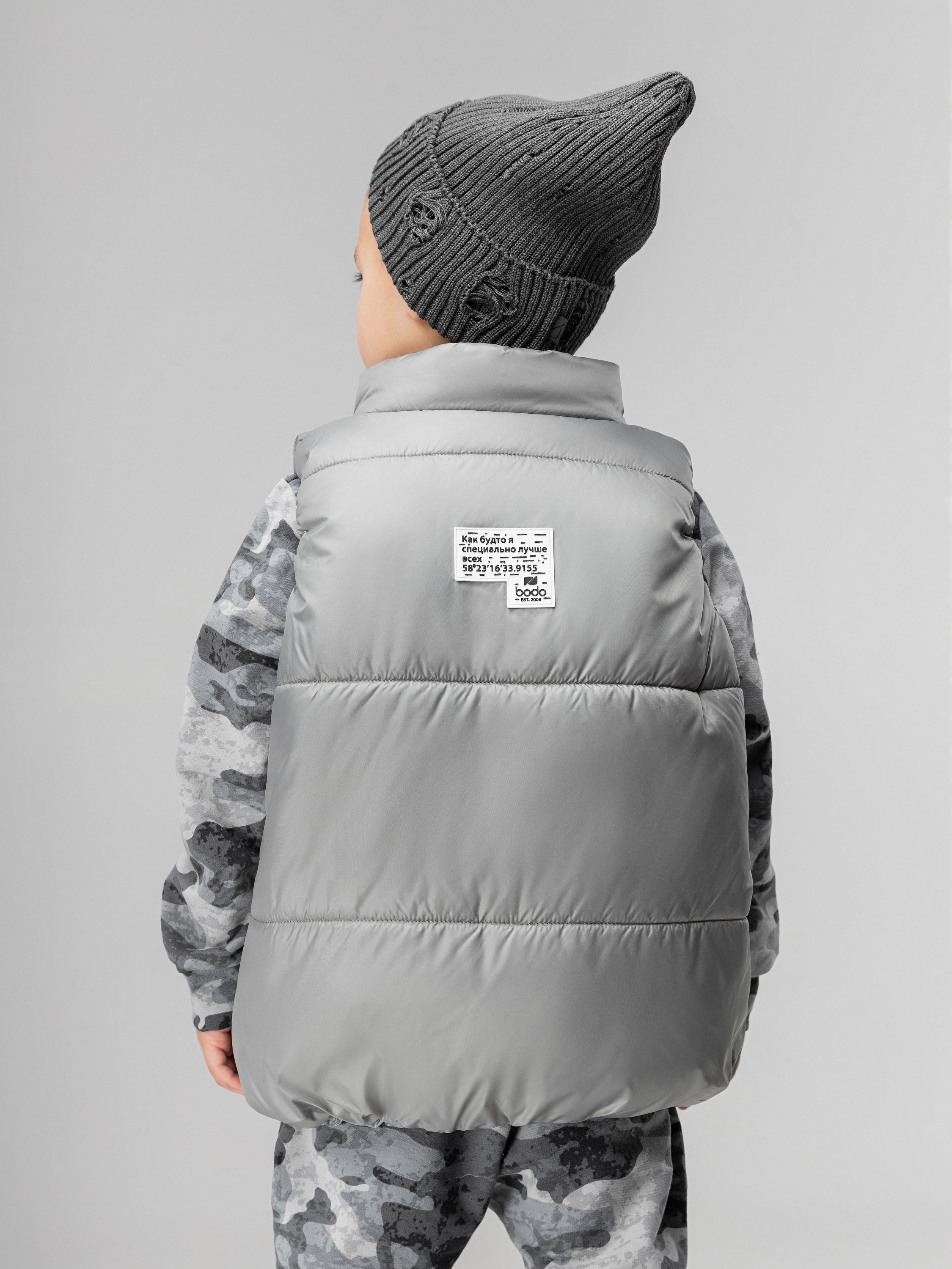 Жилет Bodo 14-56МU_серый - фото 8