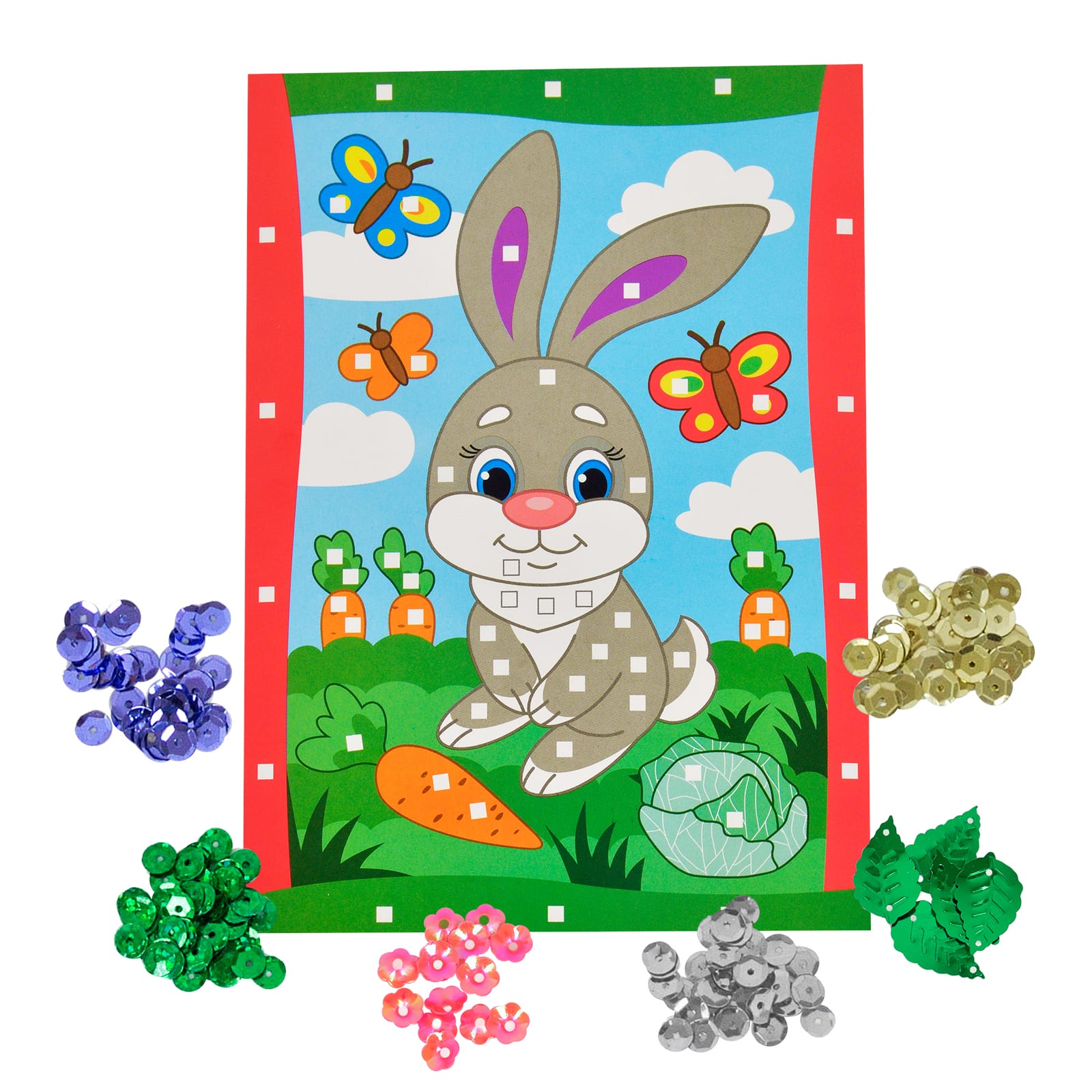 Набор для творчества Каляка-Маляка аппликация Зайка - фото 2