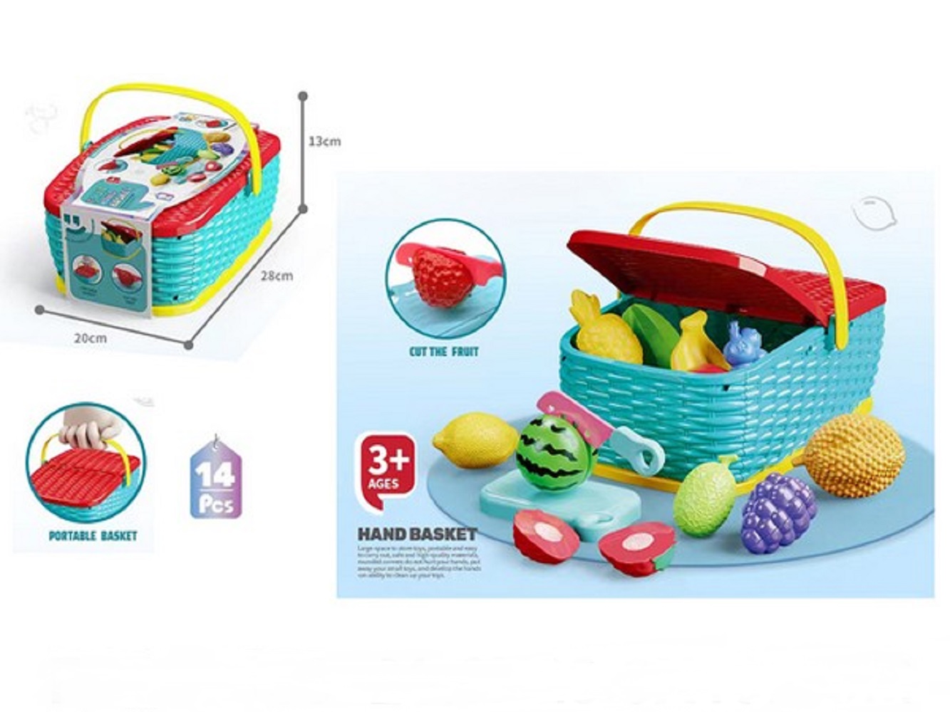 Игрушка Игротрейд Продукты для резки на липучках 14 предм. - фото 1