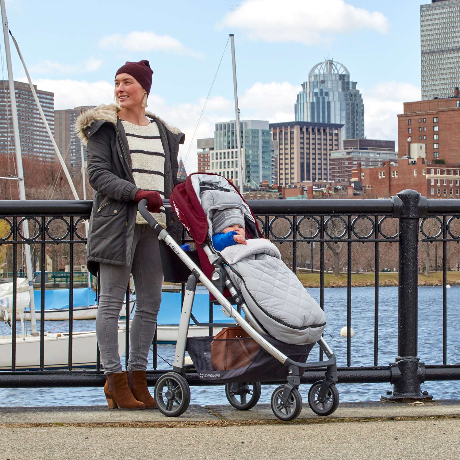Конверт в коляску UPPAbaby Vista Cruz Grey - фото 6