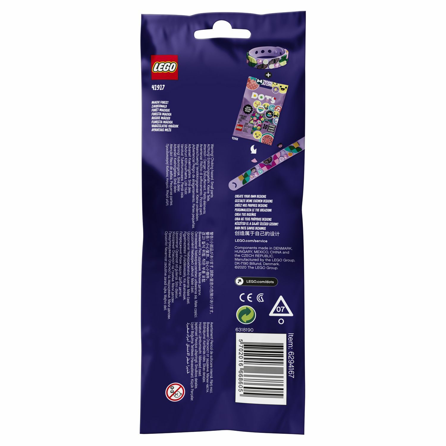 Конструктор LEGO DOTS Браслет волшебный лес 109 дет. - фото 3