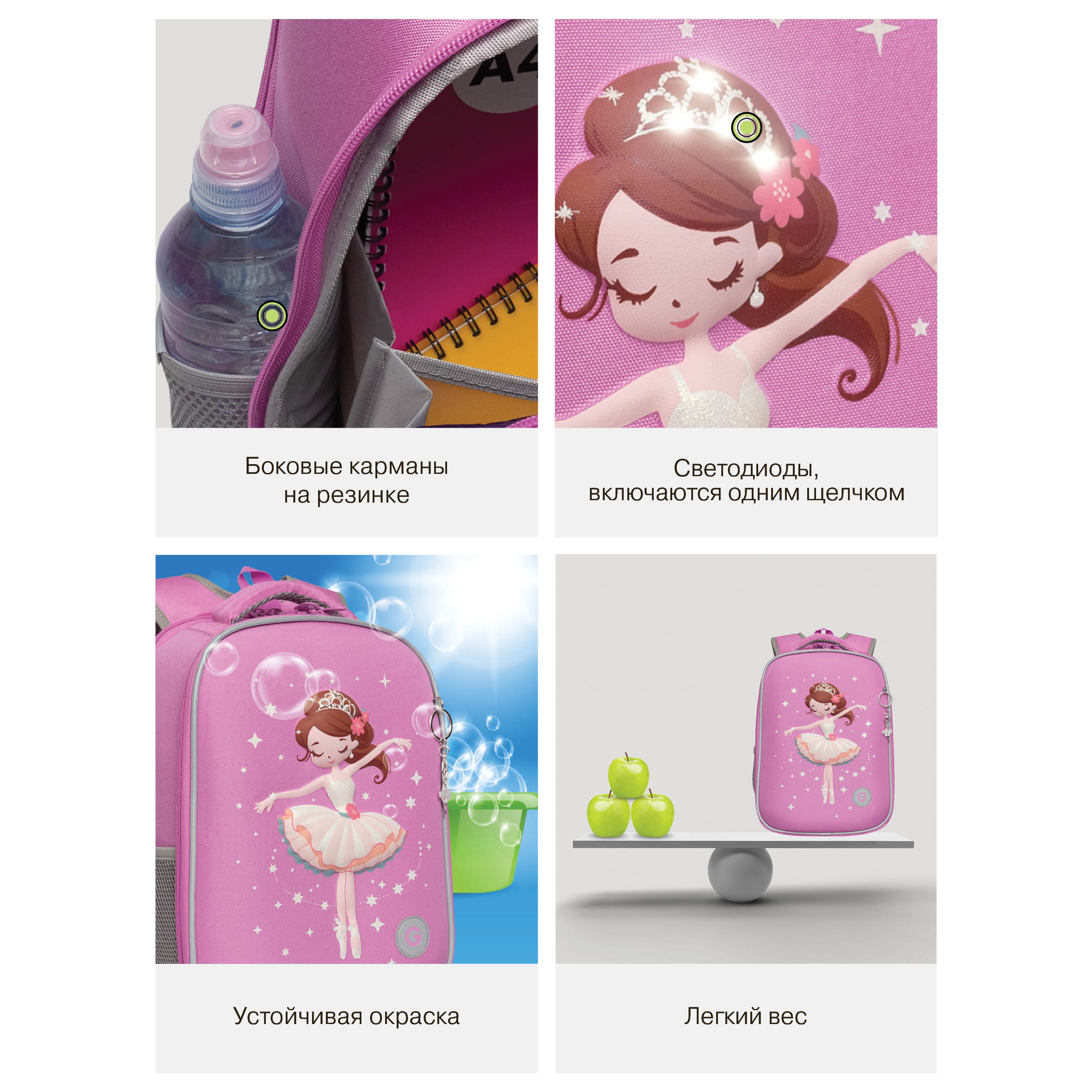 Ранец Grizzly для девочки - фото 15