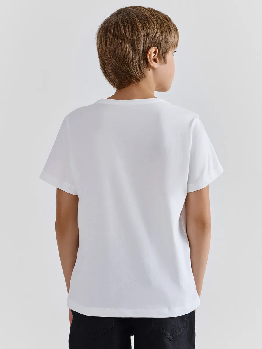 Футболка Mark Formelle (Марк Формэль) 113432/белый +печать12 - фото 3