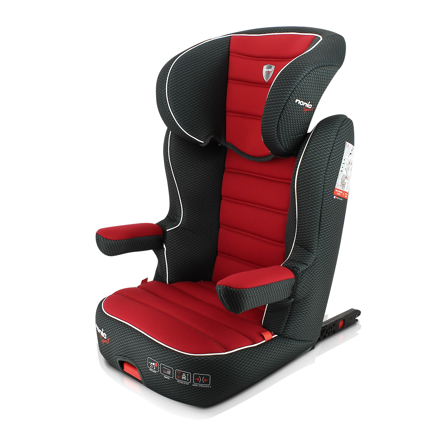 Автокресло Nania RWAY Isofix 2/3 (15-36 кг) красный - фото 9