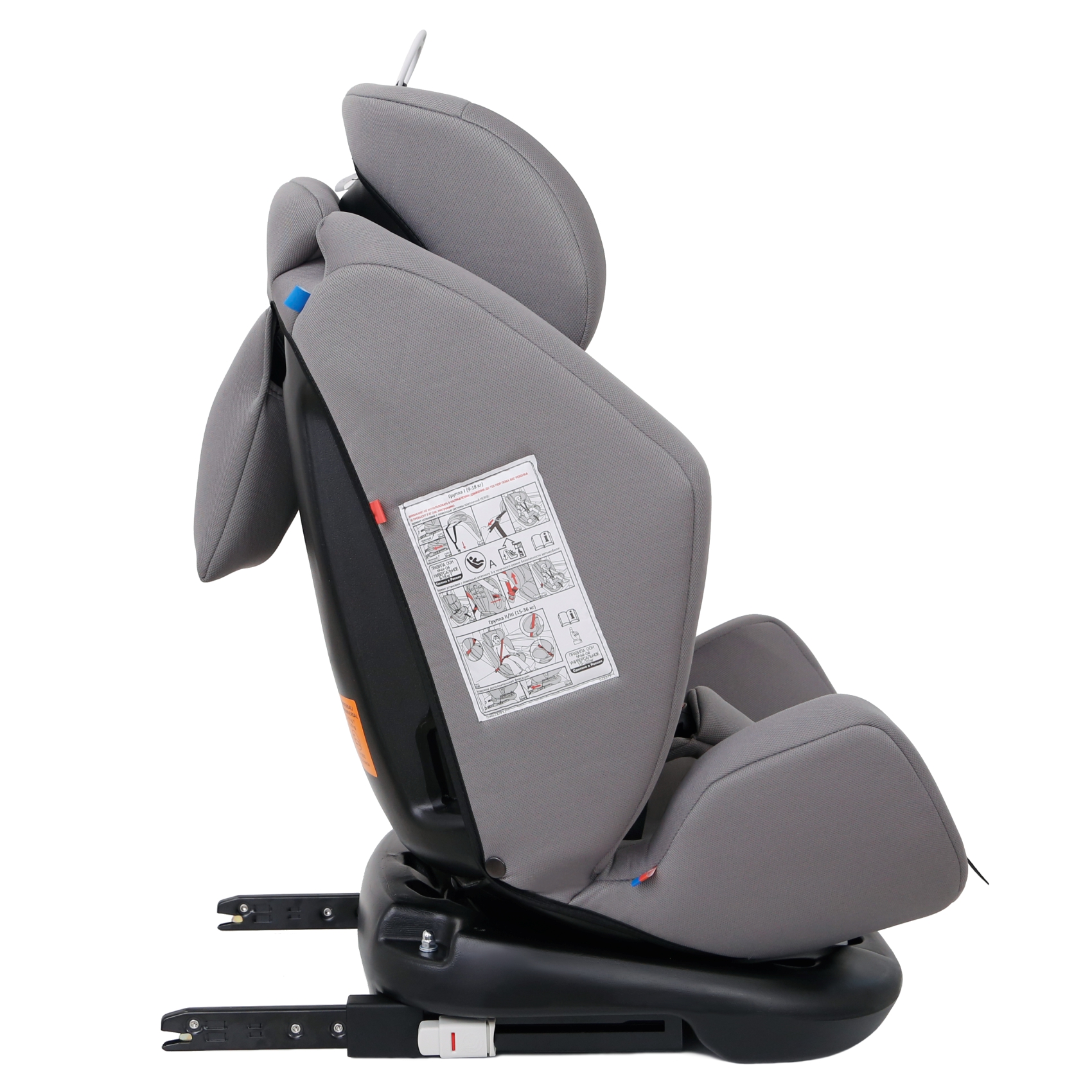 Автокресло Еду-Еду Isofix 0+/1/2/3 (0-36 кг) серый - фото 11