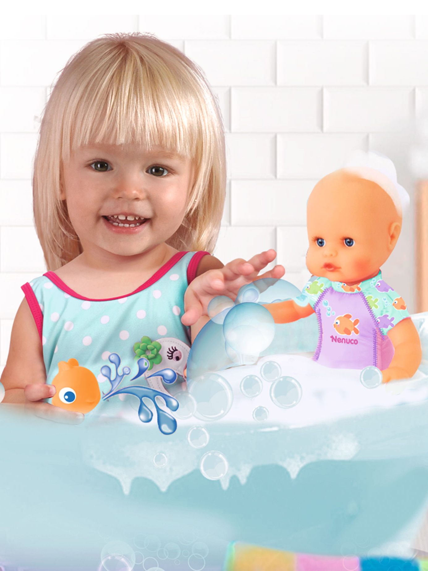 Кукла пупс Famosa Nenuco Мое первое купание высота 30 см NFN88000 - фото 5