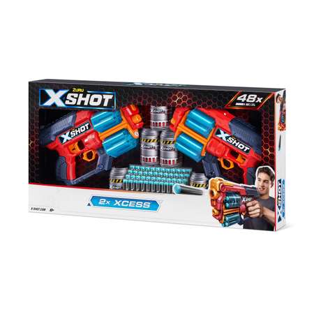Бластер Zuru XSHOT  Xcess Double Pack