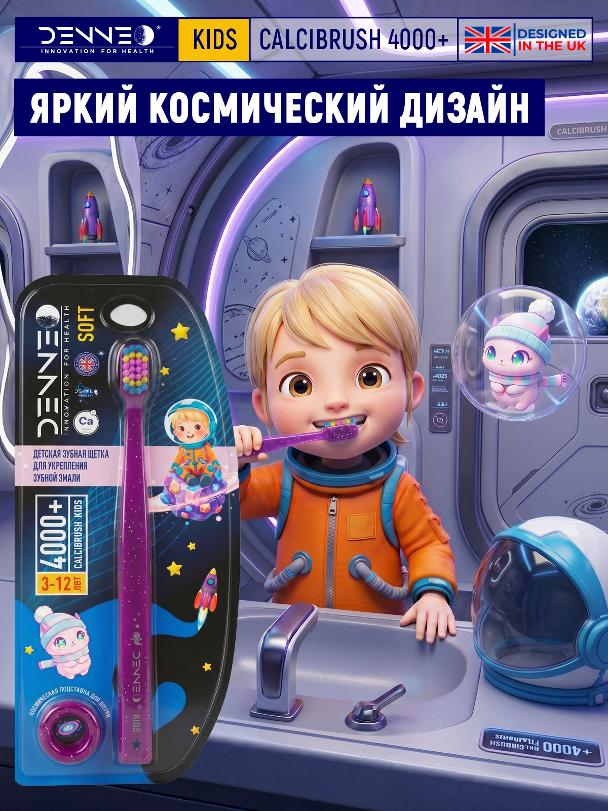 Зубная щетка классическая DENNEO от 3 лет 1 шт. - фото 8