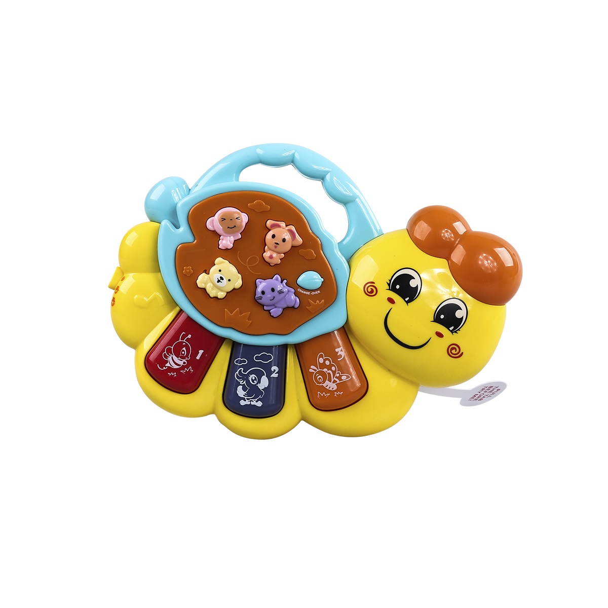 Игрушка музыкальная Mioshi Озорная гусеничка пианино - фото 1