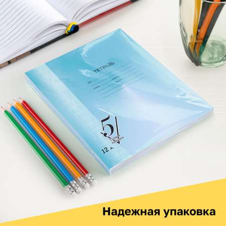 Тетрадь BG косая линейка 10 шт.