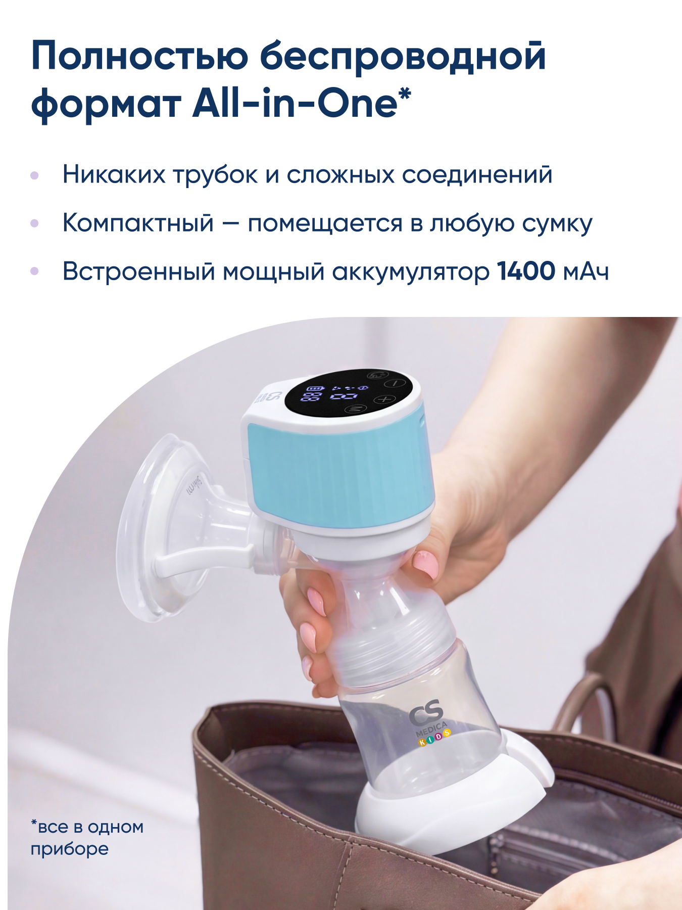 Молокоотсос электрический CS MEDICA CS-44 Portable - фото 3