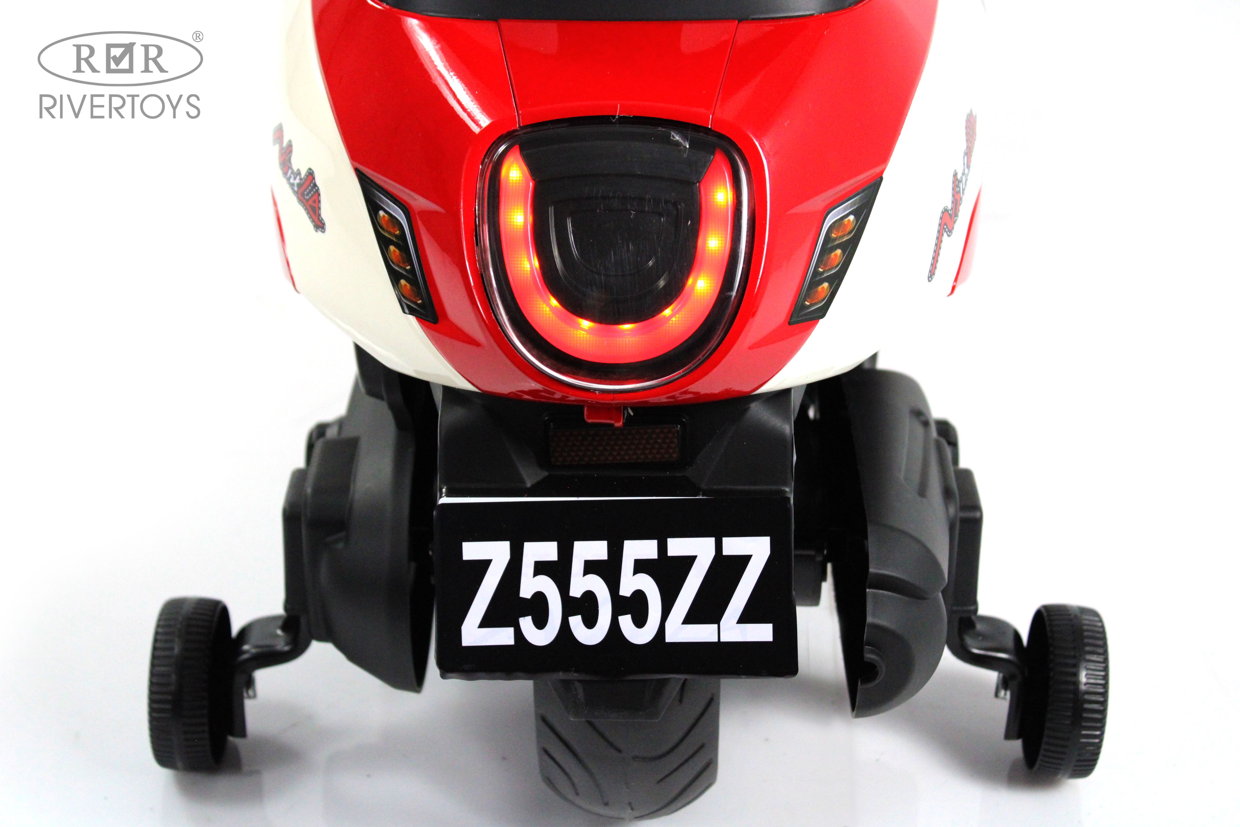 Электромобиль RIVERTOYS Z555ZZ-BEIGE-RED - фото 10