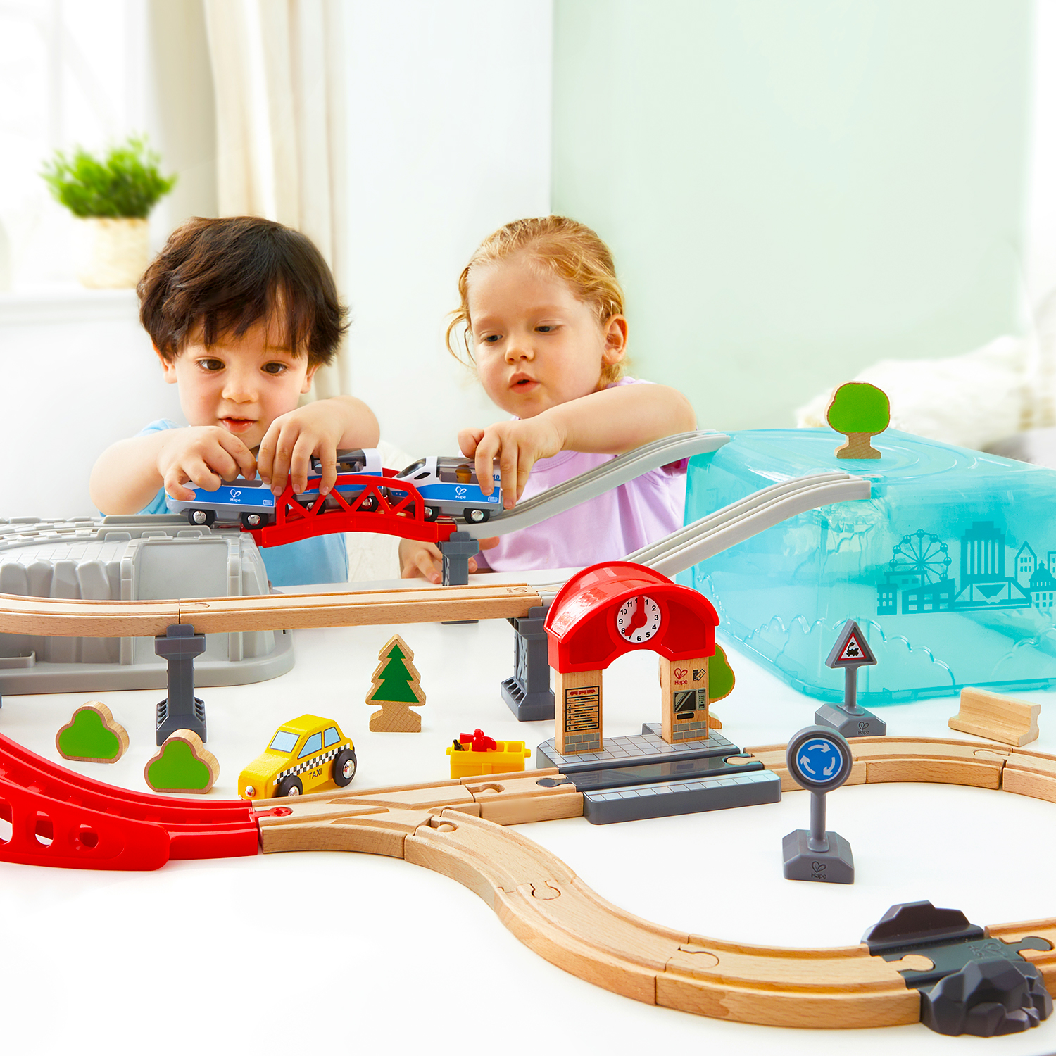 Набор железнодорожный Hape 84 см E3771_HP - фото 6