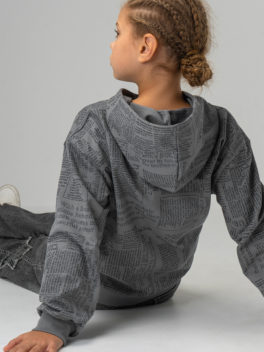 Худи BONITO KIDS SS6073графитовый - фото 9