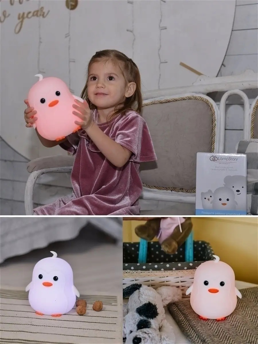 Игрушка ночник LampStory Пингвин - фото 2