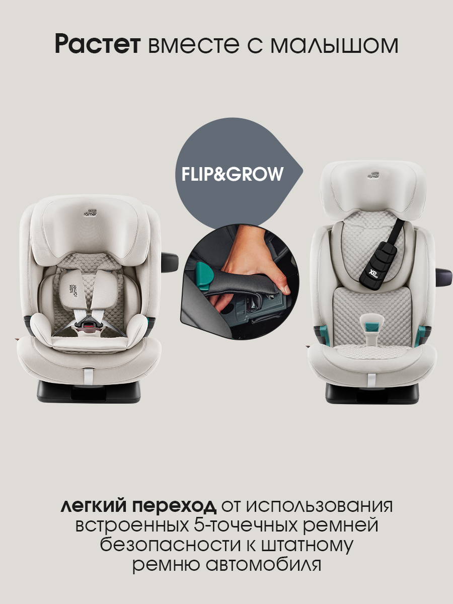 Автокресло Britax Roemer Advansafix Pro Lux Isofix 1/2/3 (9-36 кг) бежевый - фото 13