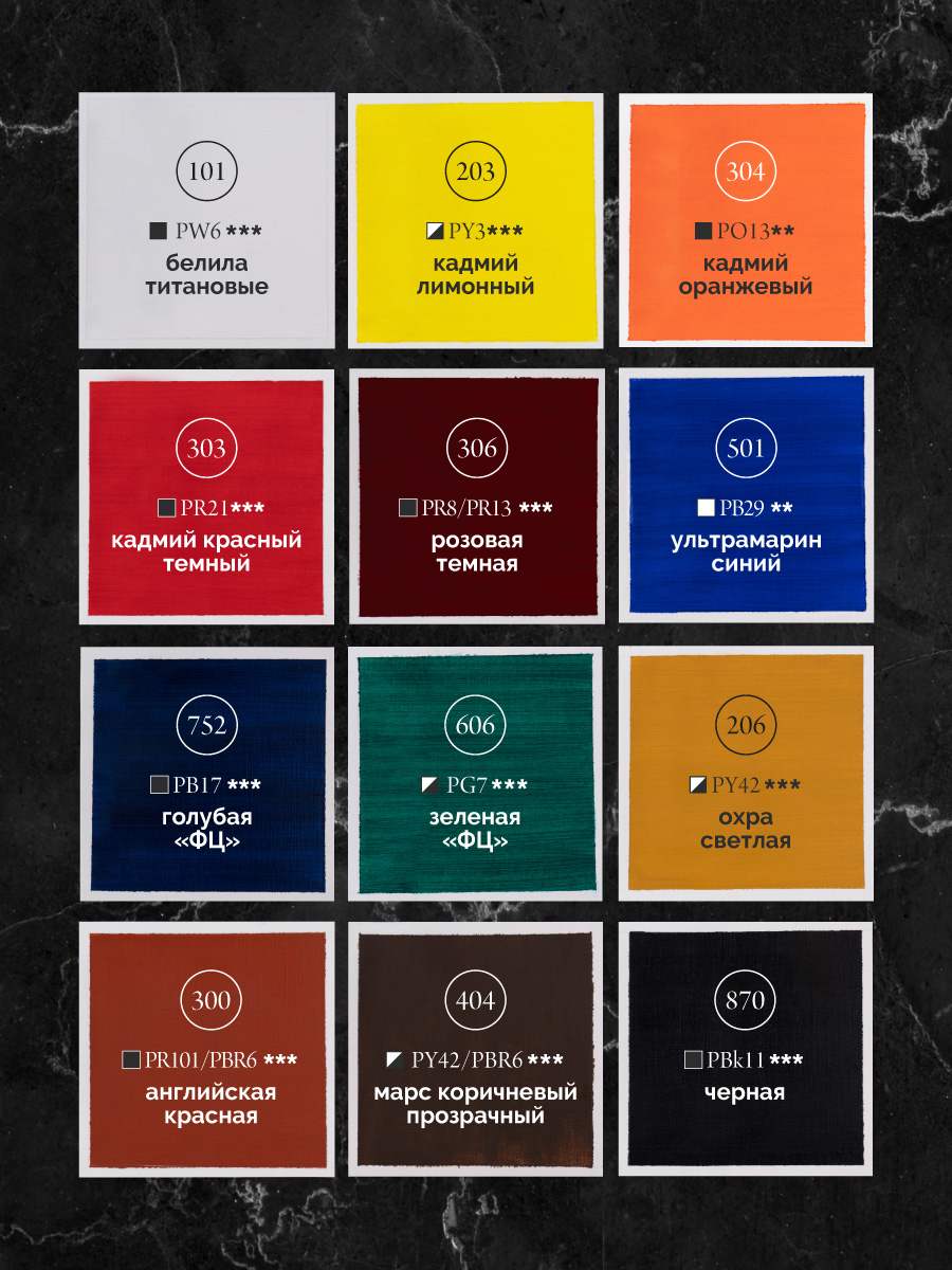 Краски масляные Малевичъ 12 цв. - фото 5