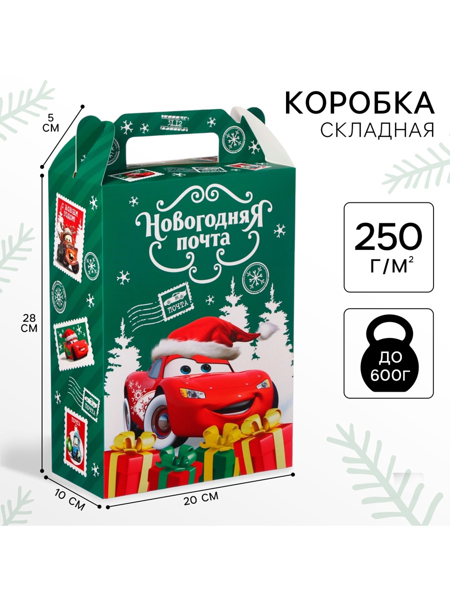 Коробка складная, новогодняя Disney "Новогодняя почта", 20 х 33 х 10 см - фото 1