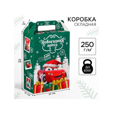 Коробка складная, новогодняя Disney \"Новогодняя почта\", 20 х 33 х 10 см