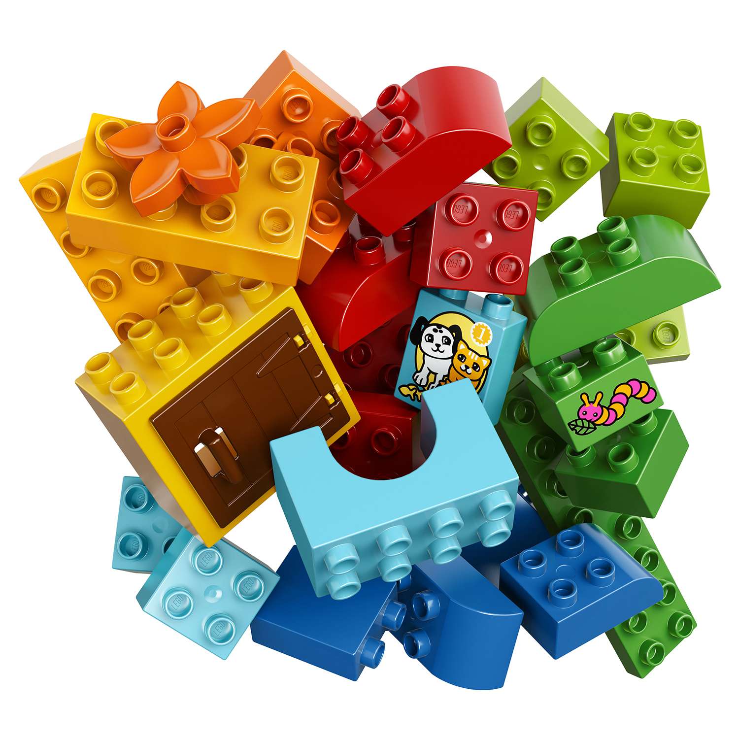 Конструктор LEGO DUPLO Лучшие друзья: кот и пёс блочный - фото 14