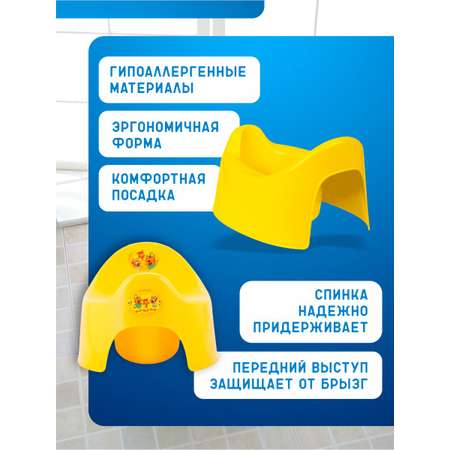 Горшок PLASTIC REPABLIC baby желтый