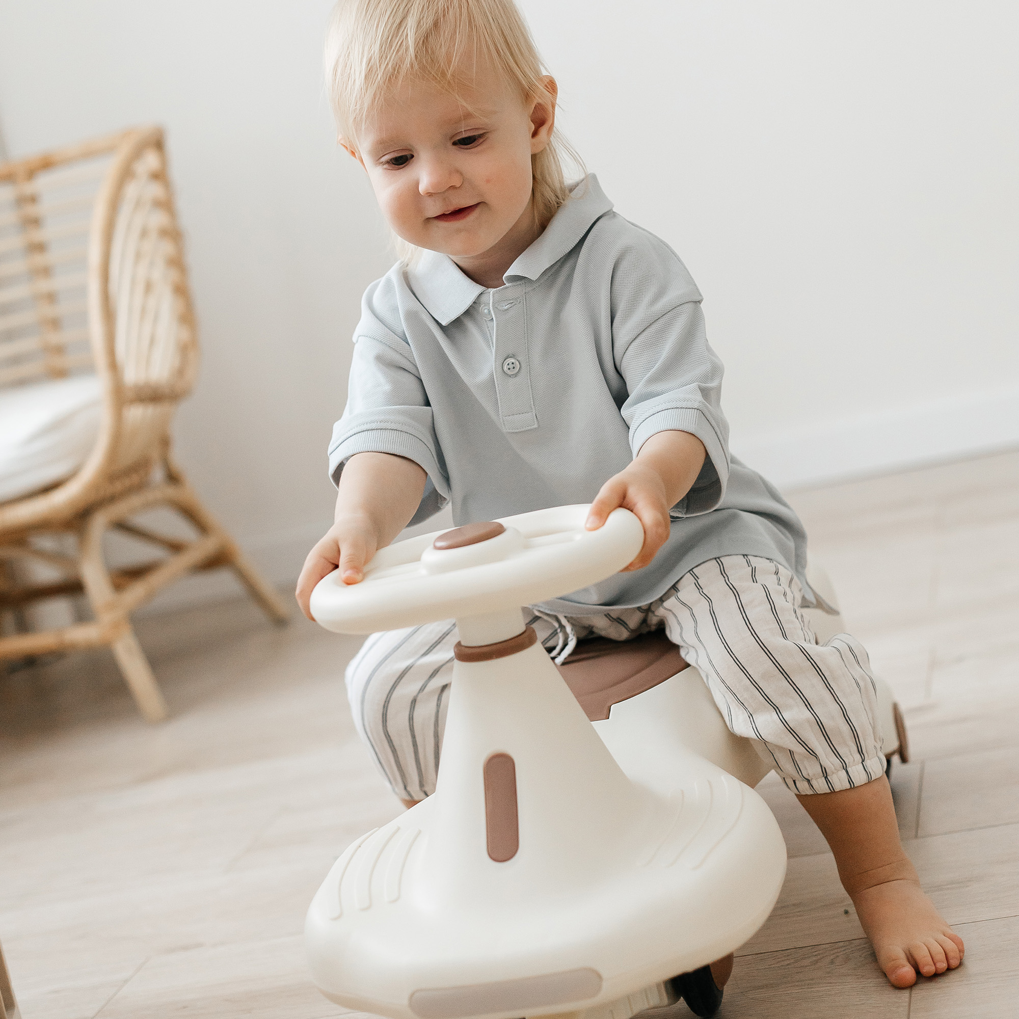 Пушкар UNIX Kids Bibicar бежевый на веревочке - фото 24