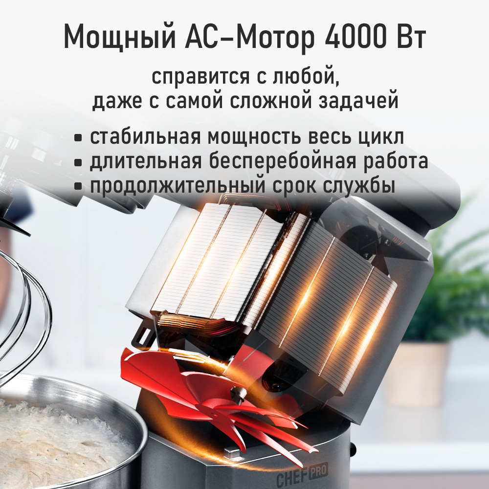 Планетарный миксер CHEF PRO CF-MX1308A - фото 2
