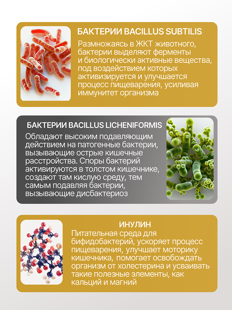 Витамины для кошек и собак GOODR HEALTH SIMBIOTIC для здоровья ЖКТ 100 таб. - фото 5
