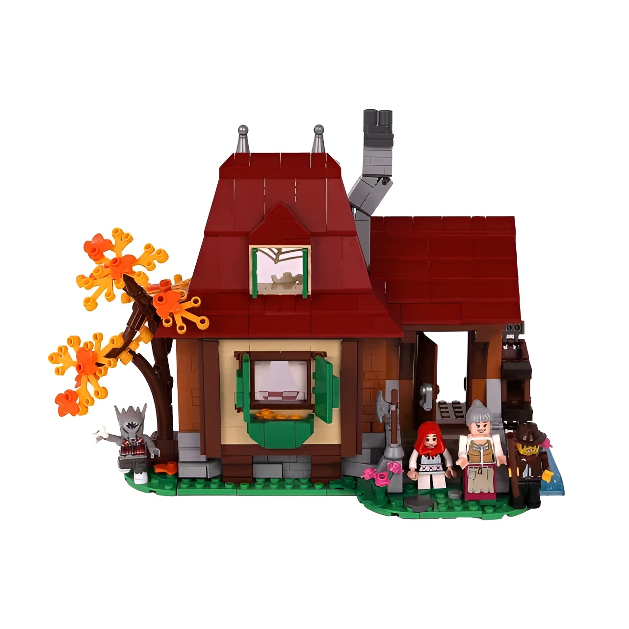 Конструктор brick labs Красная шапочка из мини-блоков 741 дет. - фото 5