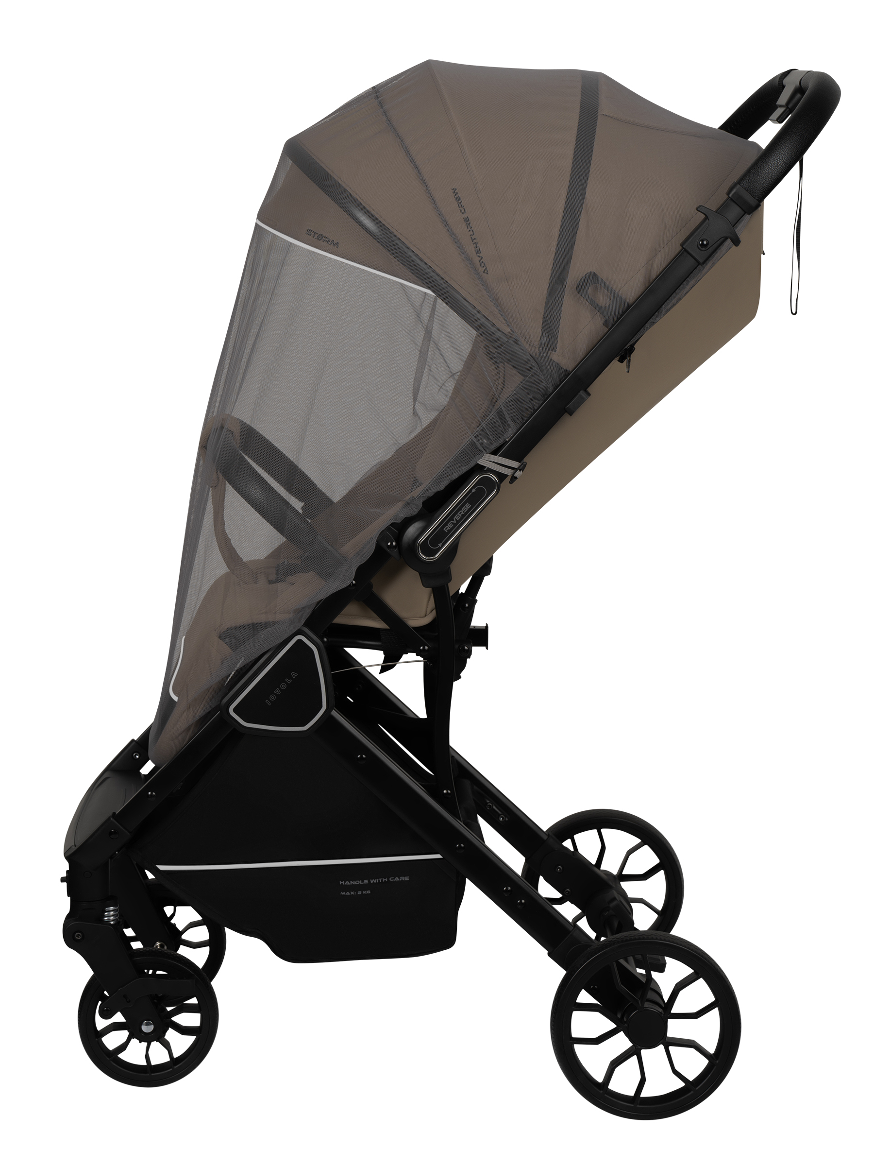 Коляска прогулочная JOVOLA Storm, бежевый - фото 23